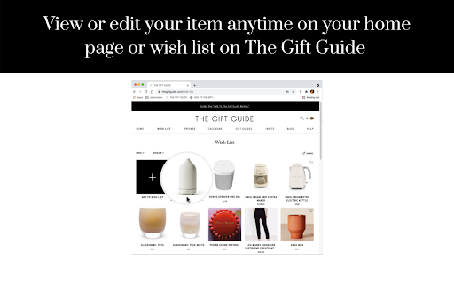 Add to The Gift Guide Button