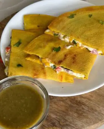 1 Paneer Besan Chilla [Big] With Imli Chutney