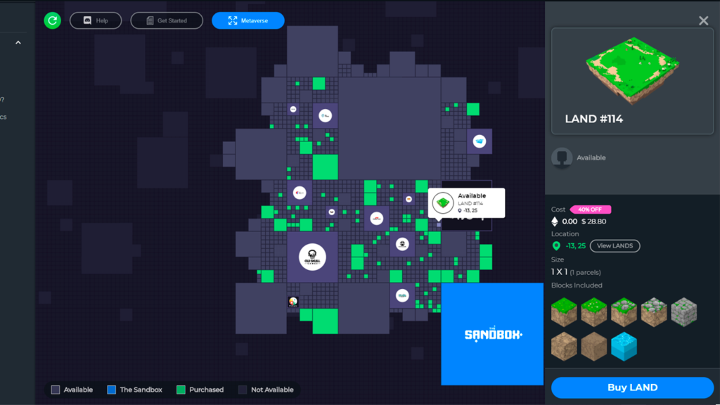 Sandbox Land Map