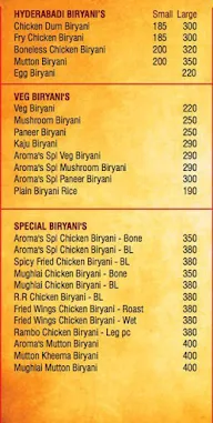 Shrinidhi's Hyderabadi Spice menu 1