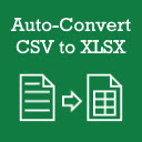 Auto-Convert CSV to XLSX Chrome extension download