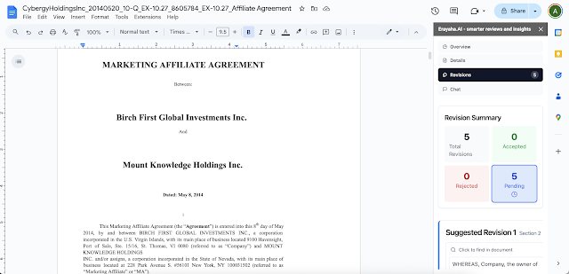 Erayaha.AI - smarter document reviews & insights screenshot 1