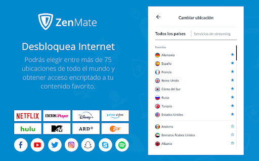 Zenmate Gratis VPN Chrome