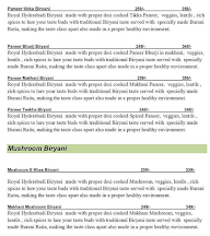 Baba Biryani menu 3