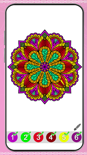 Screenshot Mandala Color by Number Book