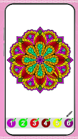 Mandala Color by Number Book Screenshot