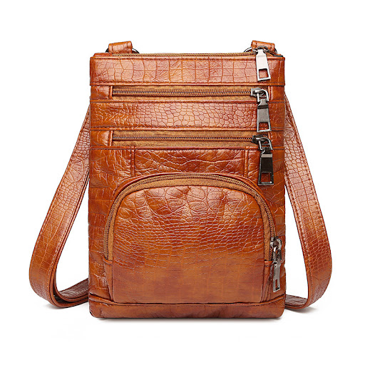Title 2, Womens Fashion Retro Soft Leather Shoulder Mes...