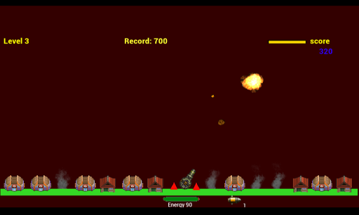 Screenshot E.T Alien Invasion Meteors