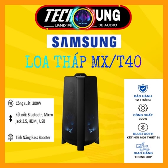 [Mã 1212Elsale0 Giảm 5% Đơn 400K] Loa Tháp Samsung Mx - T40/Xv - T40 - 300W Hàng Chính Hãng 100%