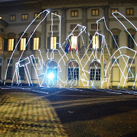 giochi di luce ed ombre nel cortile di 