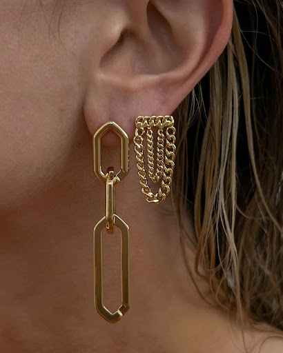 Title 3, Womens Titanium Steel Trendy All-match Earring...