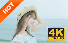 Straw Hat Seaside HD Pop Beauty New Tab Theme small promo image