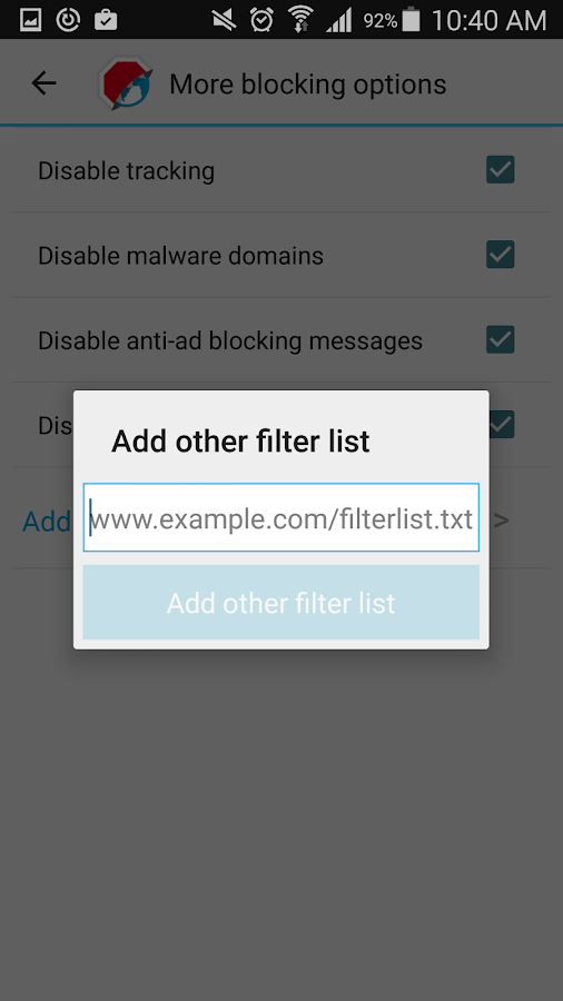    Adblock Browser for Android- screenshot  