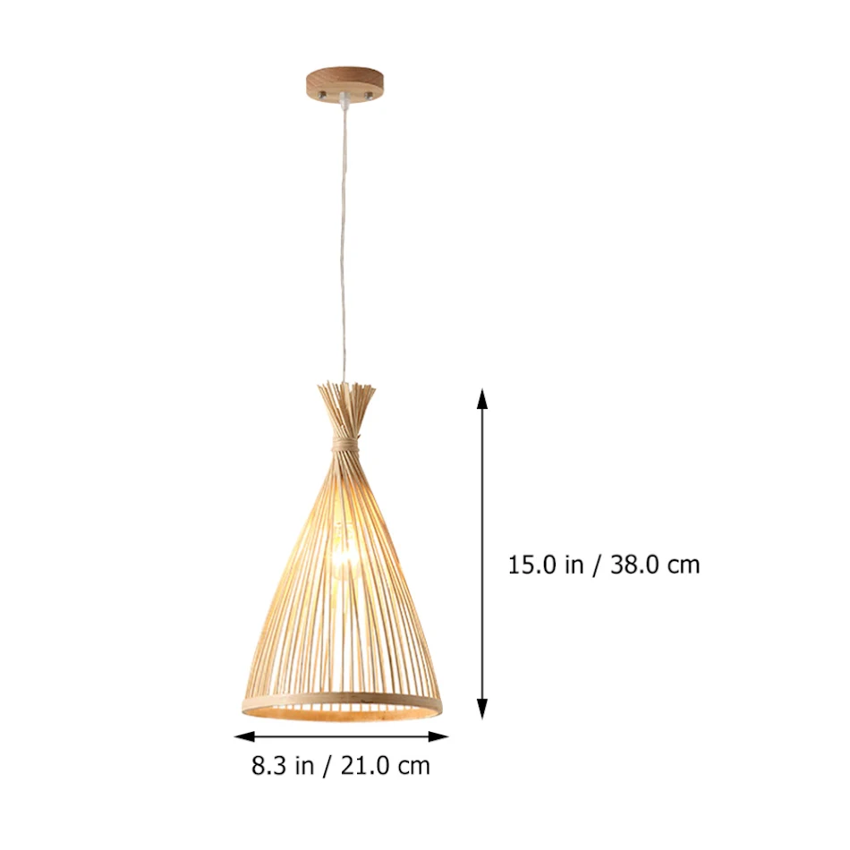 Luster za trpezariju od bambusa, Zen, kreativan, minimalistički, idealan za dom, hotel, dnevnu sobu.