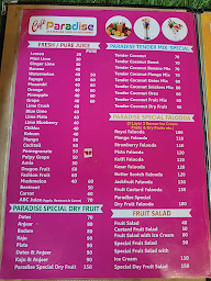 Cafe Paradise menu 2