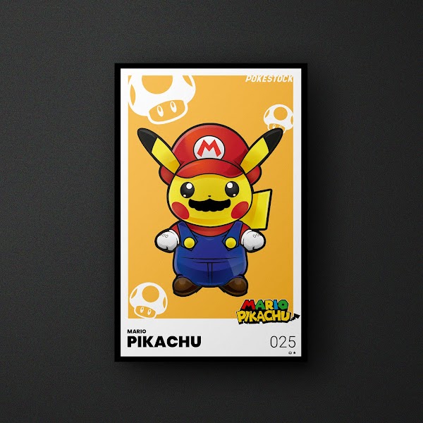 Mario Pikachu Nft Trading Card Pokemon Fan Art It S Me Pikachu Pokemon Nft Trading Cards Opensea