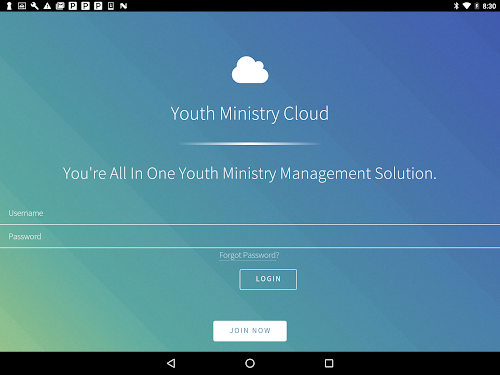 Android application Youth Ministry Cloud App screenshort