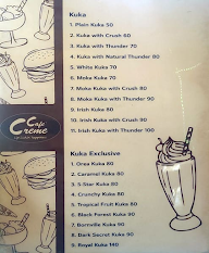 Cafe Creme menu 1