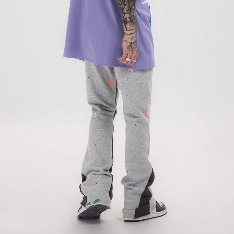 Pantaloni casual con cuciture colorate 