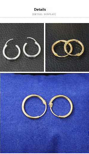 Title 6, Couples Copper Earrings for Men and Women. Han...