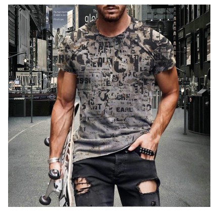 Title 7, European And American Fashion Trend Striped T-s...