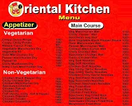 Oriental Kitchen menu 1