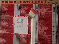 Aroma Restaurant menu 1