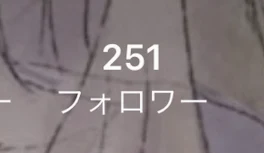 251人フォロワー様ありがとうございますm(_ _)m