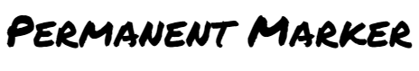 permenent marker font