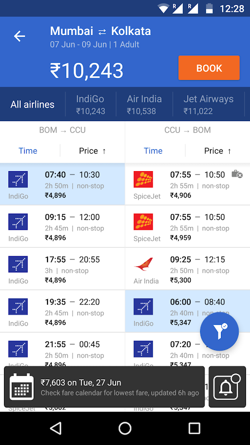 Cleartrip Flights, Hotels, Activities, Trains Android Apps on