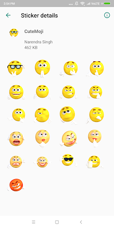 HD Emoji Stickers - WAStickerAppsのおすすめ画像2