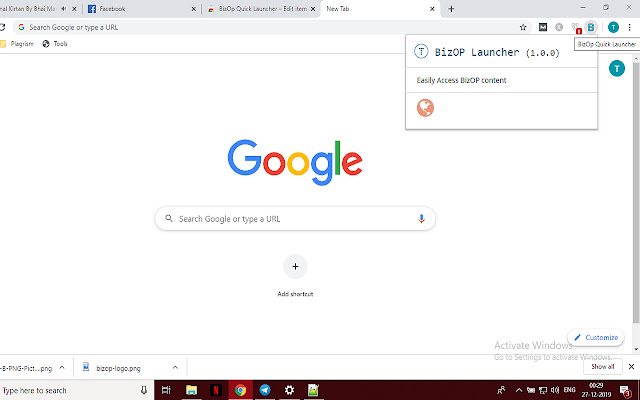 BizOp Quick Launcher