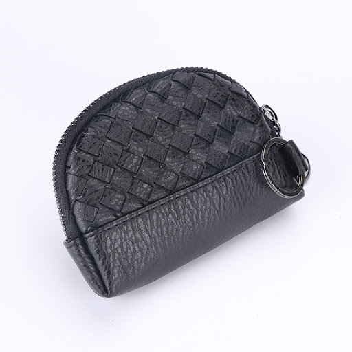 Title 16, Handwoven Womens Wallet with Minimalist Leathe...