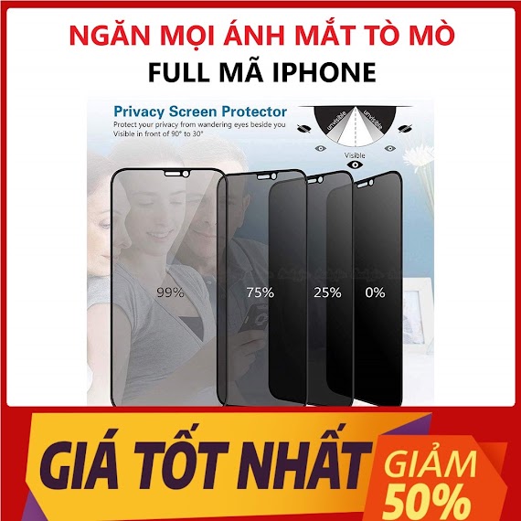 Cường Lực Iphone Chống Nhìn Trộm Kingkong 9D Iphone Xsmax/Xr/11Promax/12Promax/13Promax