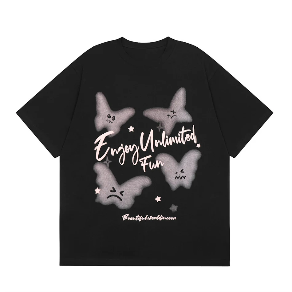Top com estampa de borboleta para homens e mulheres Conforto e estilo em uma peça única. Perfeito para um visual moderno e cheio de personalidade.