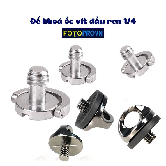 Phụ Kiện Đế Khoá Ốc Vít Đầu Ren 1/4 Dùng Treo Dây Đeo Bảo Quản An Toàn Cho Máy Ảnh