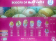 Baskin Robbins menu 1