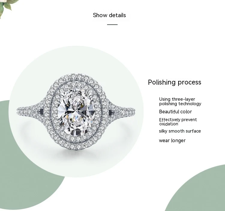 Damesring Ovaal S925 Sterling Zilver Tijdloze elegantie voor vrouwen. Een prachtig sieraad dat elke outfit compleet maakt.