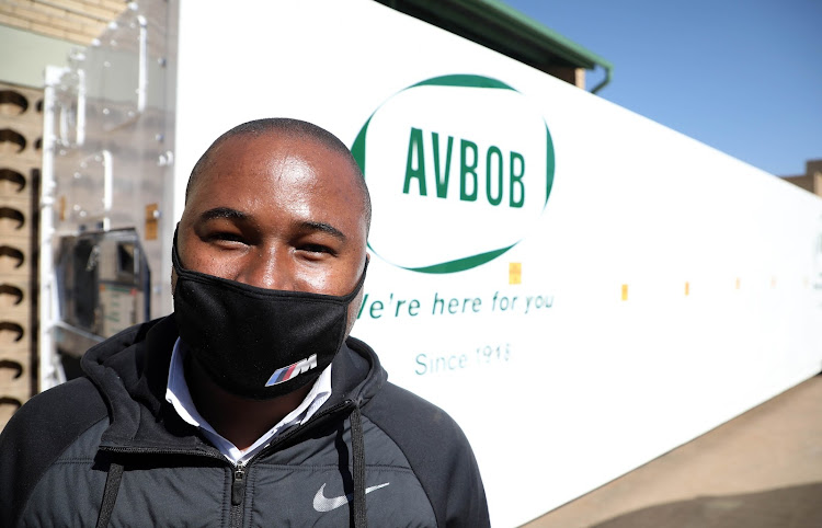 Avbob donated a container mortuary such as this one to the Nelson Mandela Academic Hospital in Mthatha, Eastern Cape, in May 2021. Pictured is Vusi Dladla, Gauteng provincial area manager at Avbob. File photo.