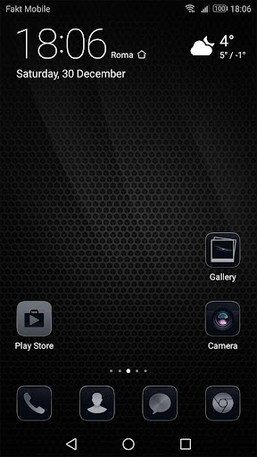 Theme Dark Bloom Carbon for Huawei EMUI 5/5.1/8
