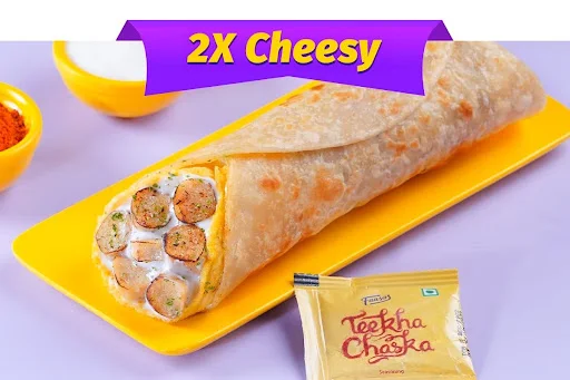 Cheesynator Egg-Chicken Sausage Wrap