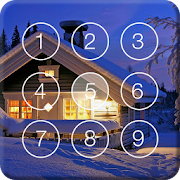 Christmas Village In Snow Screen Lock 1.0 Icon