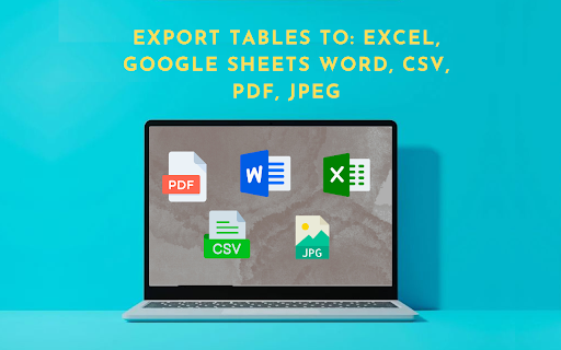 Table as CSV - Table Capture