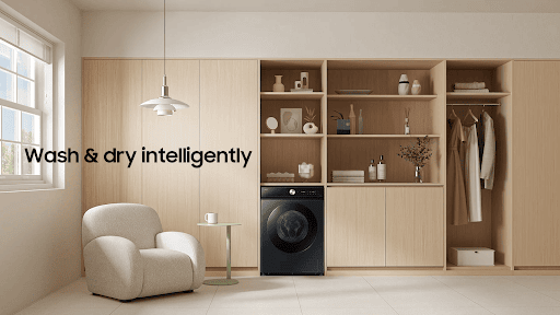 Cuckoo-samsung-ai-washer dryer-house view