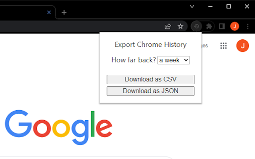 Export Chrome History