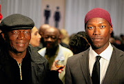 Filmmakers Mfundi Vundla, left, and his son Charlie. 