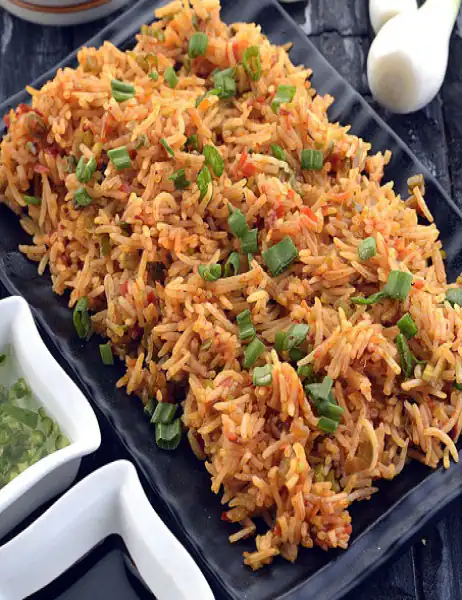 Veg Triple Schezwan Fried Rice