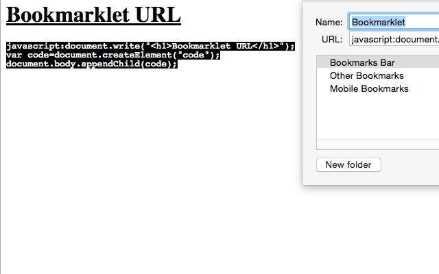 Bookmarklet URL Preview image 0