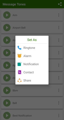 Screenshot Message tones