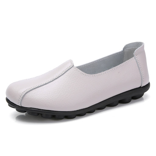 Title 1, New Style Cowhide Pea Shoes Womens Large Size ...
